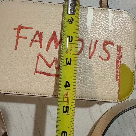 Famous Cream Leather Crossbody Bag - Picture 6 of 16